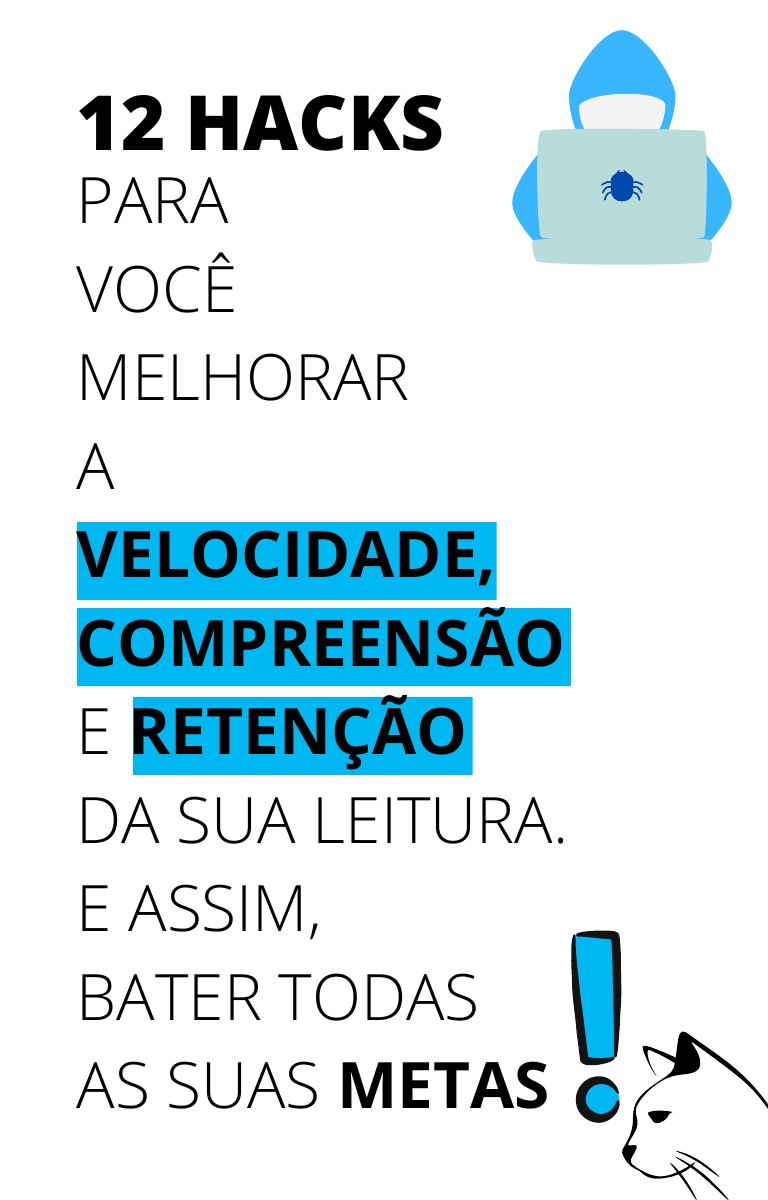Página interna do e-book com os benefícios de melhorar velocidade, compreensão e retenção